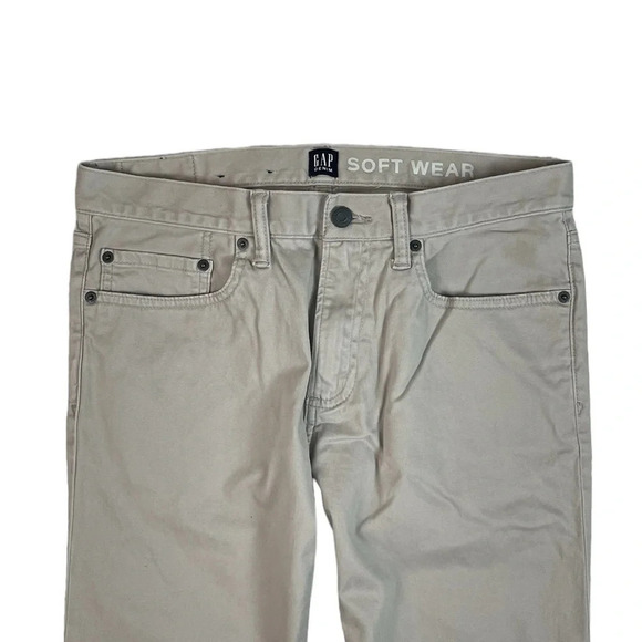 MJ16 Men’s GAP Denim Soft Wear Stretch Spring Taupe Skinny Jeans 31x32 - Picture 3 of 7